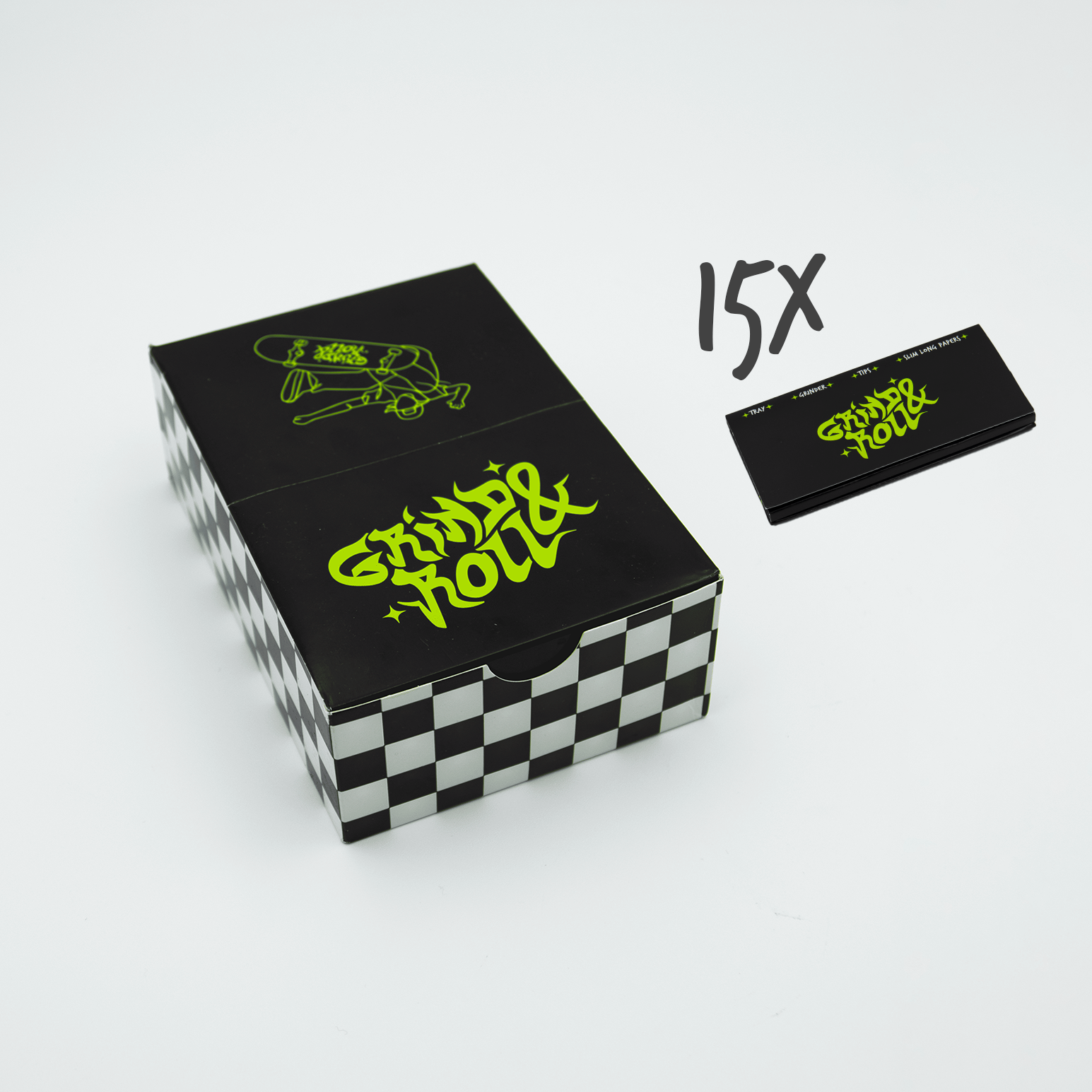Grind&Roll 15x All-In-1 Rolling Kits mit Box